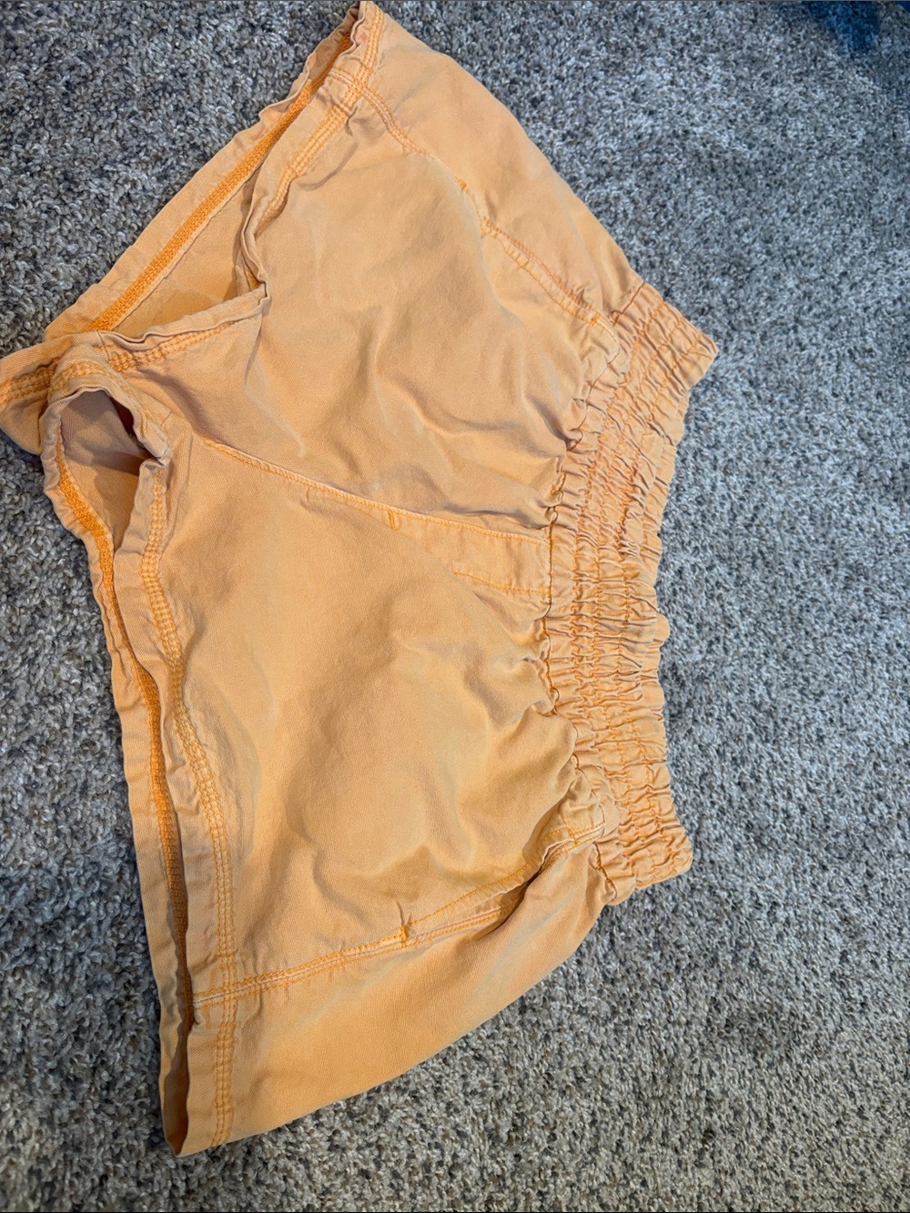 Aerie Orange Dreamsicle Elastic Waist Shorts